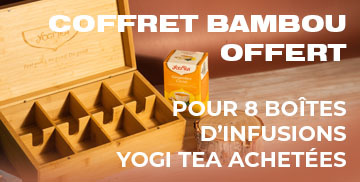 Coffret bambou Yogi Tea offert